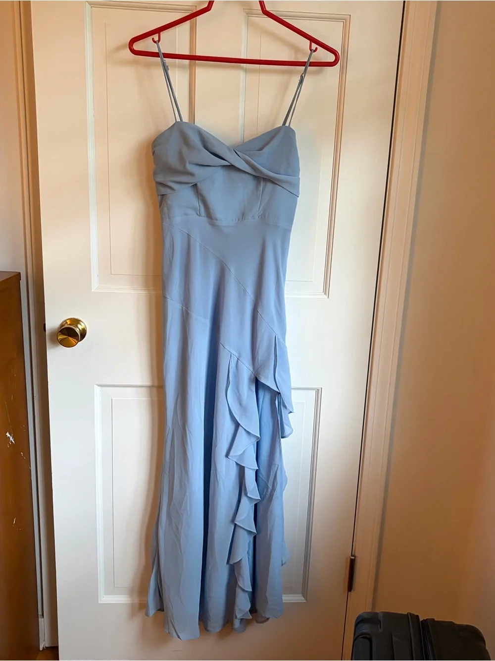 Billy J Kiyah Midi Bridesmaid Dress Blue - Picture 3 of 6